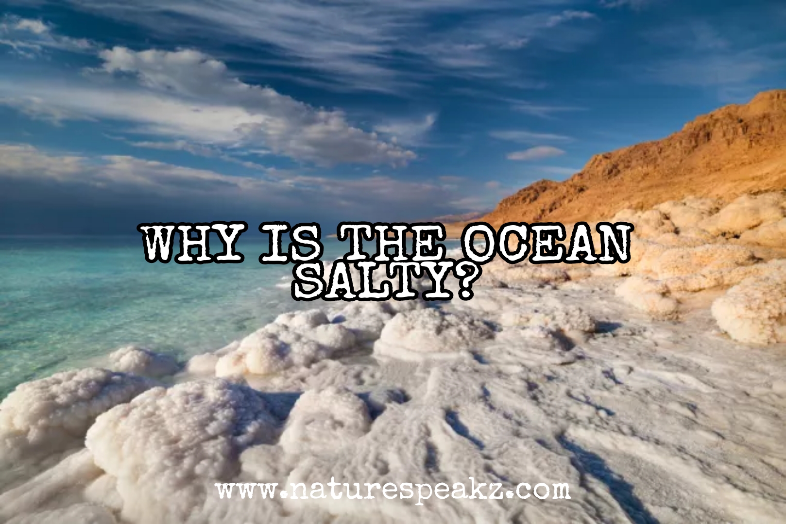 Why is the ocean salty reason nature speakz