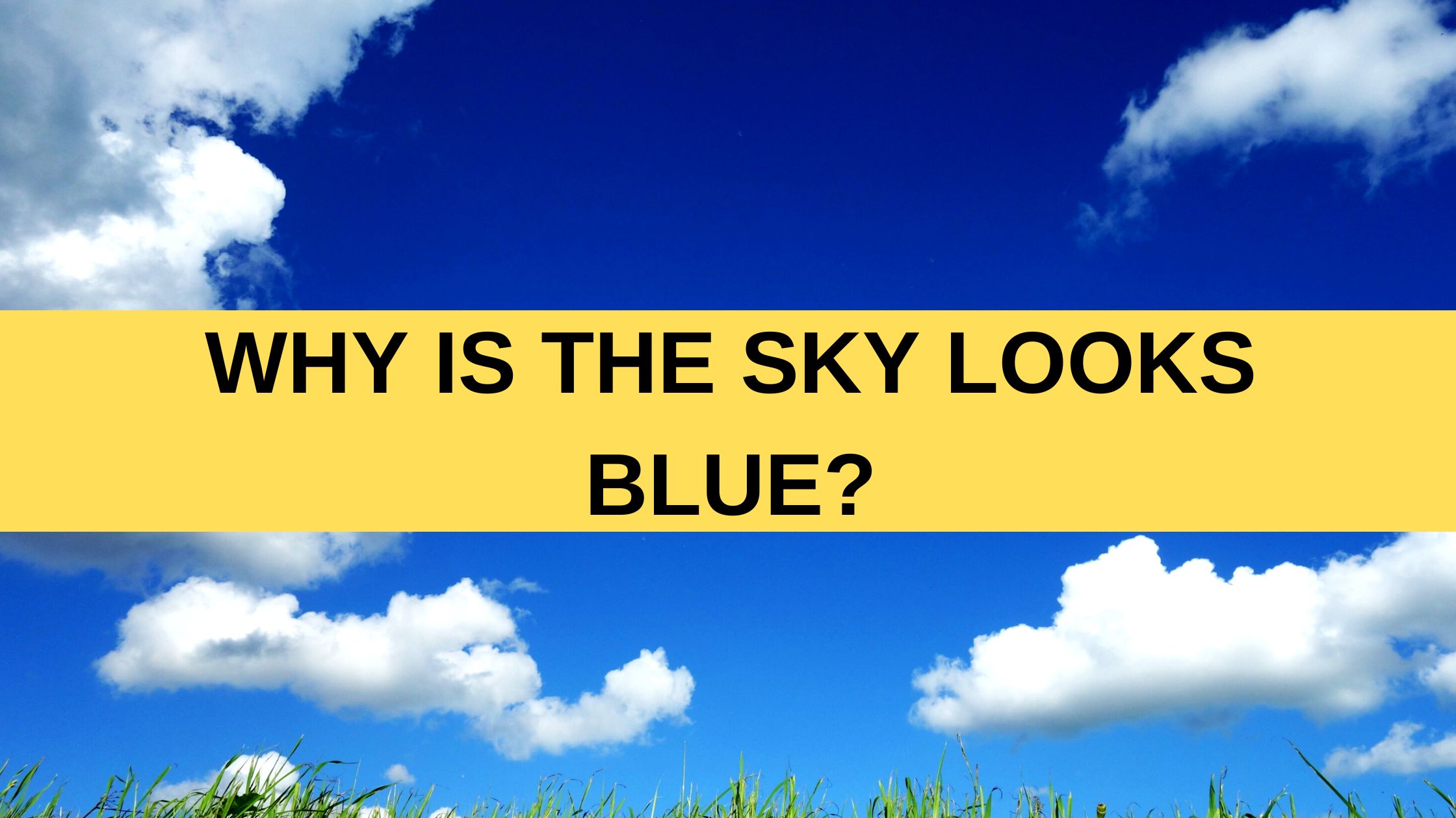 Why is the sky looks blue?