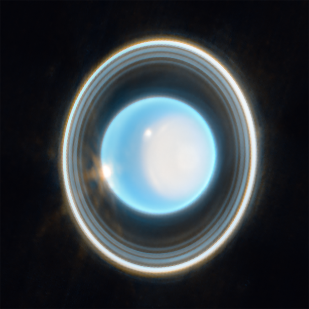  Uranus, captured by Webb’s Near-Infrared Camera - Credits: NASA