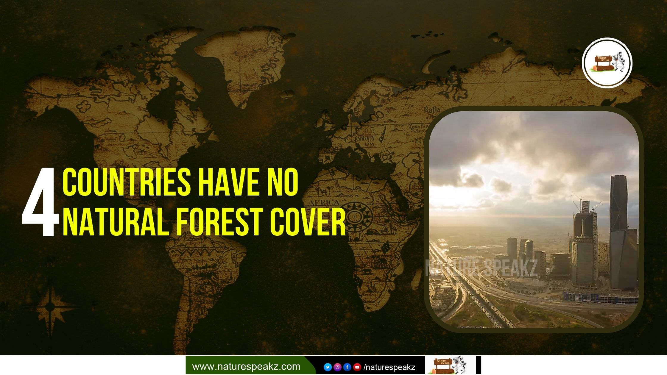 4 Countries have no natural forest cover