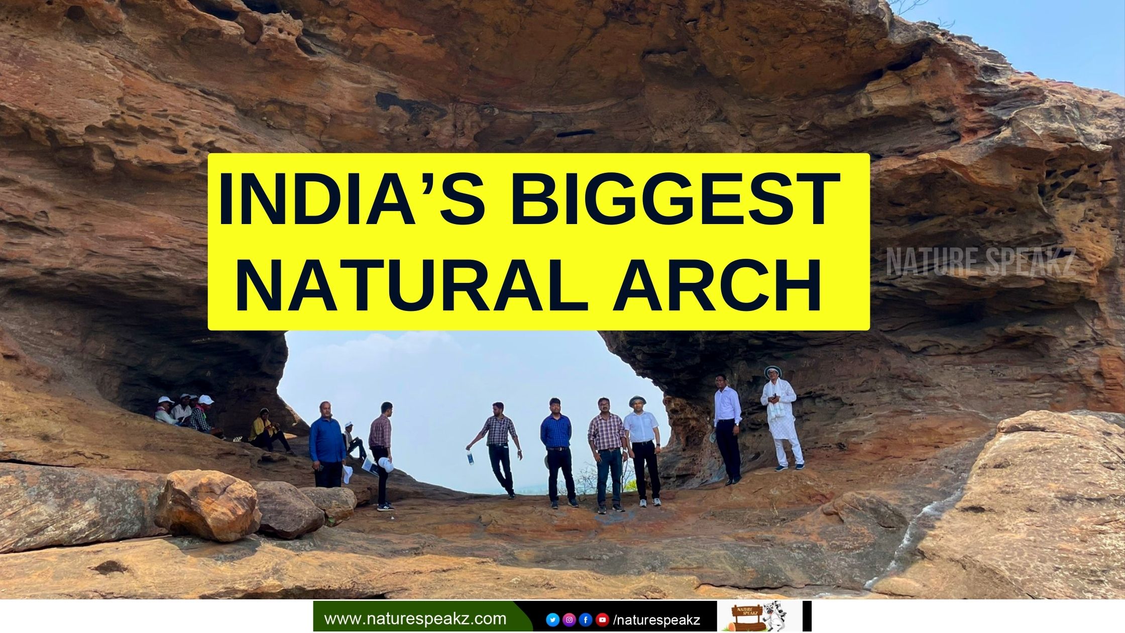 The Biggest Natural Arch of India